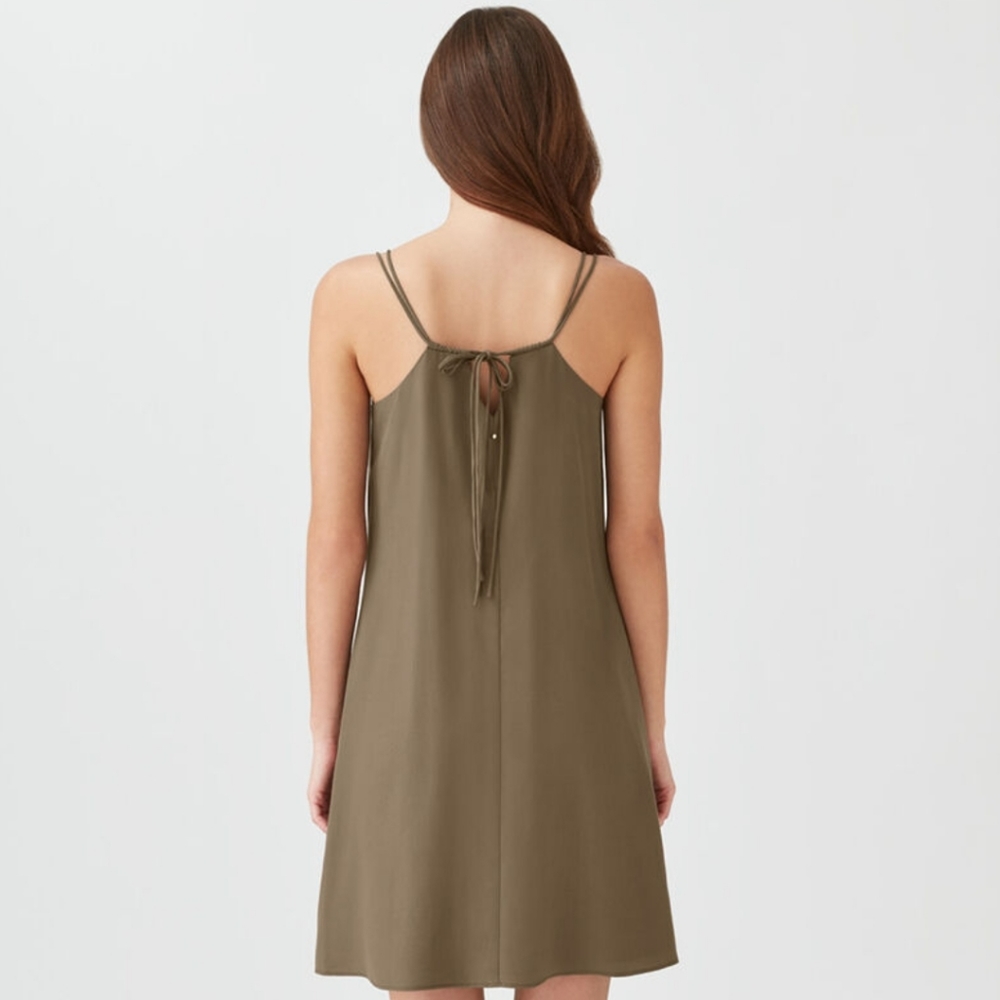 NWT Cuyana Tencel Tie-Back Short Dress